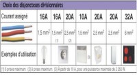 Choix des disjoncteurs divisionnaire